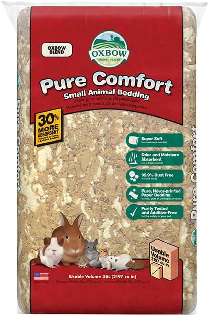 Oxbow Small Animal Bedding, Hamster, Guinea Pig, Rabbit, USA - Blend / 36 Liter