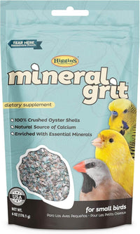 Higgins Mineral Grit Small Birds 6 oz. Calcium Canaries Finches Parakeets