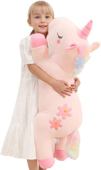 32inch Cute Giant Pink Unicorn Plush, Jumbo Soft Body Pillow Pet - 32 Inch Unicorn / 32 inch