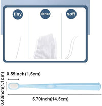 Extra Soft Small Dog Toothbrush Kit, Cat Dental Toothbrush Silicone, Easy to Handle Teeth Cleaning Head, Pet Deep Clean Dense Brush, Safe and Effective Oral Care, Brush Away Breath, 2 Pack