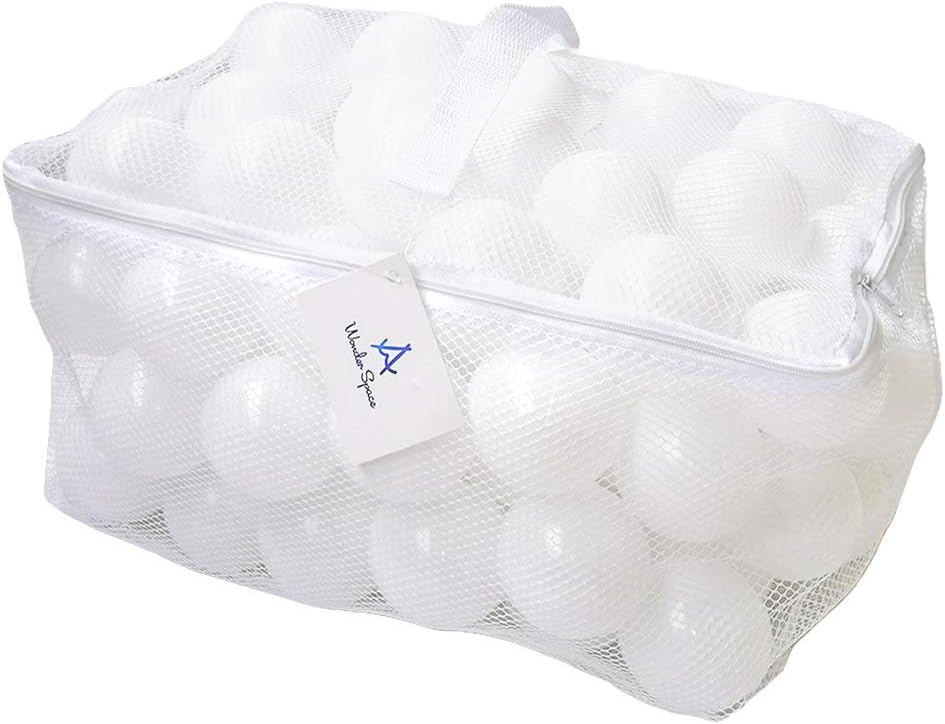 Wonder Space Soft Pit Balls - 100 balls / Pure - White