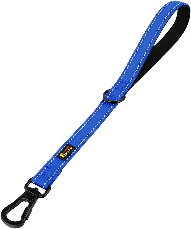 PLUTUS PET 10 Inch Short Dog Leash for Large Dogs with Locking - Royal Blue / 18 Inch (Pack of 1)