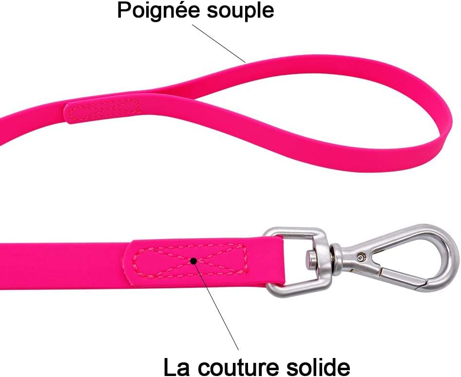 Waterproof Dog Training Leash 50FT 30FT 15FT 10FT 5FT Heavy Duty - 50FT / Pink - image 2