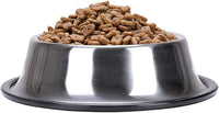 Cat Open Top Litter Box with Lid, Litter Mat, Poop Lifter Scoop & Kitten Kitty Stainless Steel Feeding Dish Bowl, Starter Kit 4 Pack for Small cat Within 5 Months (Grey-Four Entries)