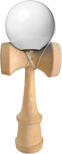 HOLYKING red wooden kendama cup and ball skill game, 6.7 inches tall