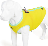 SGODA Dog Cooling Vest Harness Cooler Jacket Grey Green Large – Essentials for Dogs - X-small Chest 14.5-17.5" / Yellow