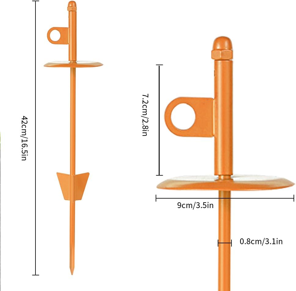 Dog tie-Out Stake for Dogs - Orange - image 3
