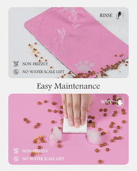 Pet Feeding Mat-Absorbent Dog Mat for Food and Water Bowl-No Stains Quick Dry Water Dispenser Mat-Dog Accessories Pet Supplies-Bowl for Messy Drinkers（BRIGHTPINK,23"x34"