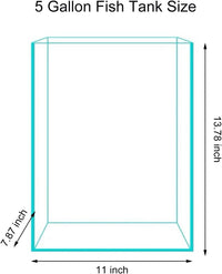 Vimvins 2 Gallon Glass Fish Tank - 5 Gallon - image 2