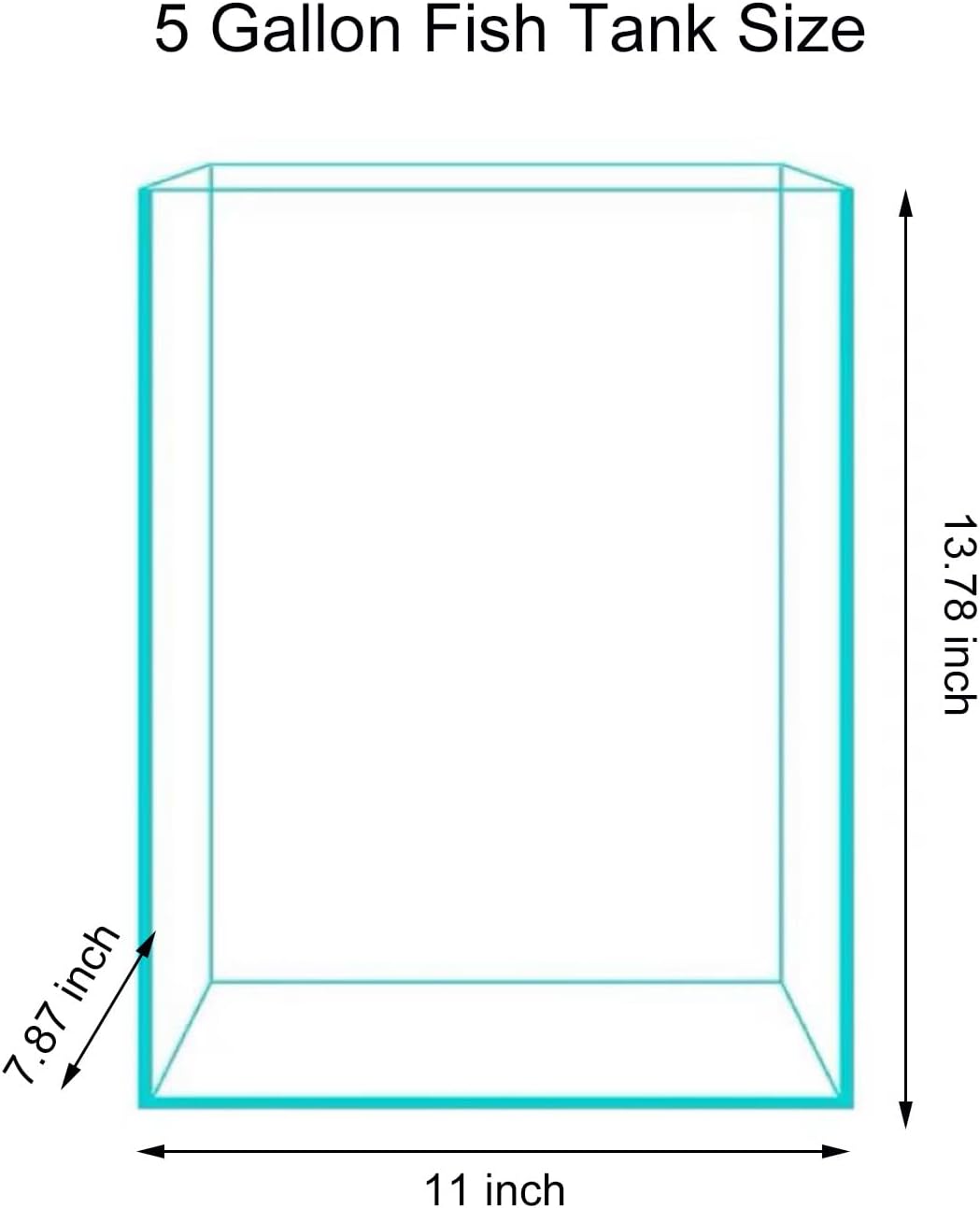 Vimvins 2 Gallon Glass Fish Tank - 5 Gallon - image 2