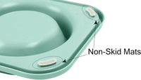 L.D.Dog Cat Food Bowls, Cat Bowls Non-Skid and Non-Spill Silicone Pads with PP Stand, Removable - Aquamarine - image 4