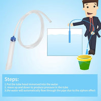 Fish Tank Siphon Cleaner Aquarium Siphon Tube, Aquarium Water Changer, Fish Tank Gravel Cleaner Aquarium Fish Tank Cleaner Aquarium Siphon, Long Nozzle Water Changer Aquarium Cleaning Tool