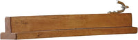 Collapsible Wooden English Saddle Rack | 18" Length | Easy to Mount | Folds Down Not Used | Fits Shorter Skirted Western Horse Saddles | Natural Pine Finish