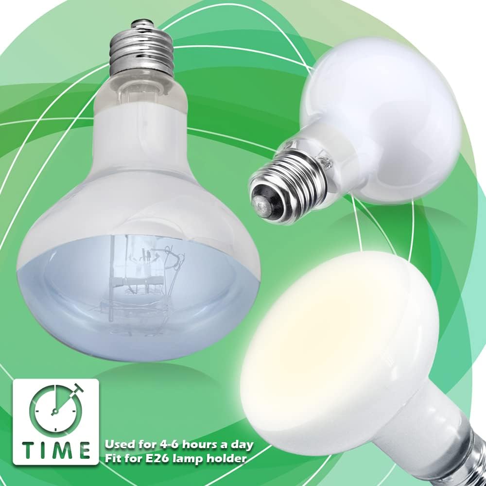 Reptile Heat Lamp 75W 2 Pack, UVA Basking Light Bulbs - 75.0 Watts - image 3