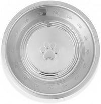 Pet Feeder Stainless Steel Dog Bowls Replacement 8" Diameter 2-Pack – Essentials for Dogs - 2.5 cup (Embossed) / Single Pack - image 2