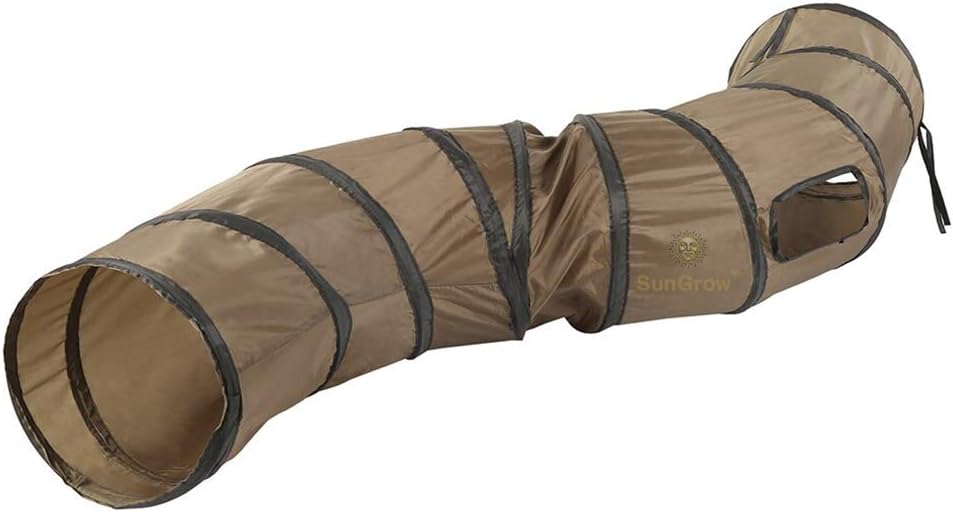 SunGrow Collapsible Tunnel for Cat - Brown and Black - image 2