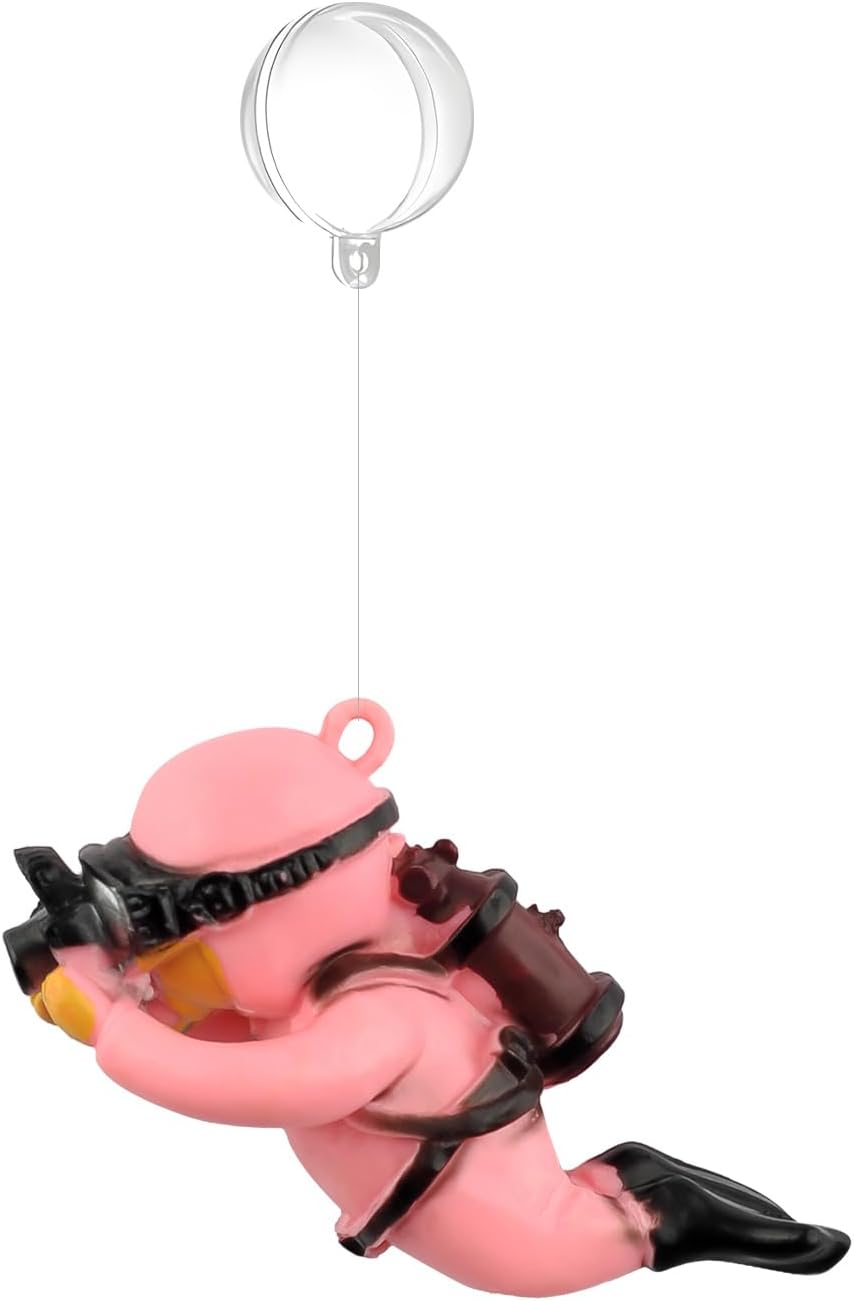 onesimcr Floating Fish Tank Decorations, Aquarium Decorations - Pink