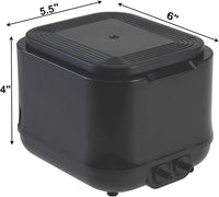 AQUANEAT Powerful Aquarium Air Pump, 250GPH, 10W, Dual Outlets, for up to 300 Gallon Fish Tank, Super Quiet Oxygen Aerator with Gang Valves, Adjustable Hydroponic Air Bubbler Pump