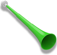 Stadium Horn Vuvuzelas Soccer Noisemakers Collapsible Blow Trumpet - Green