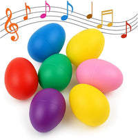 GiftExpress 18 Easter egg shakers in 7 colors for kids