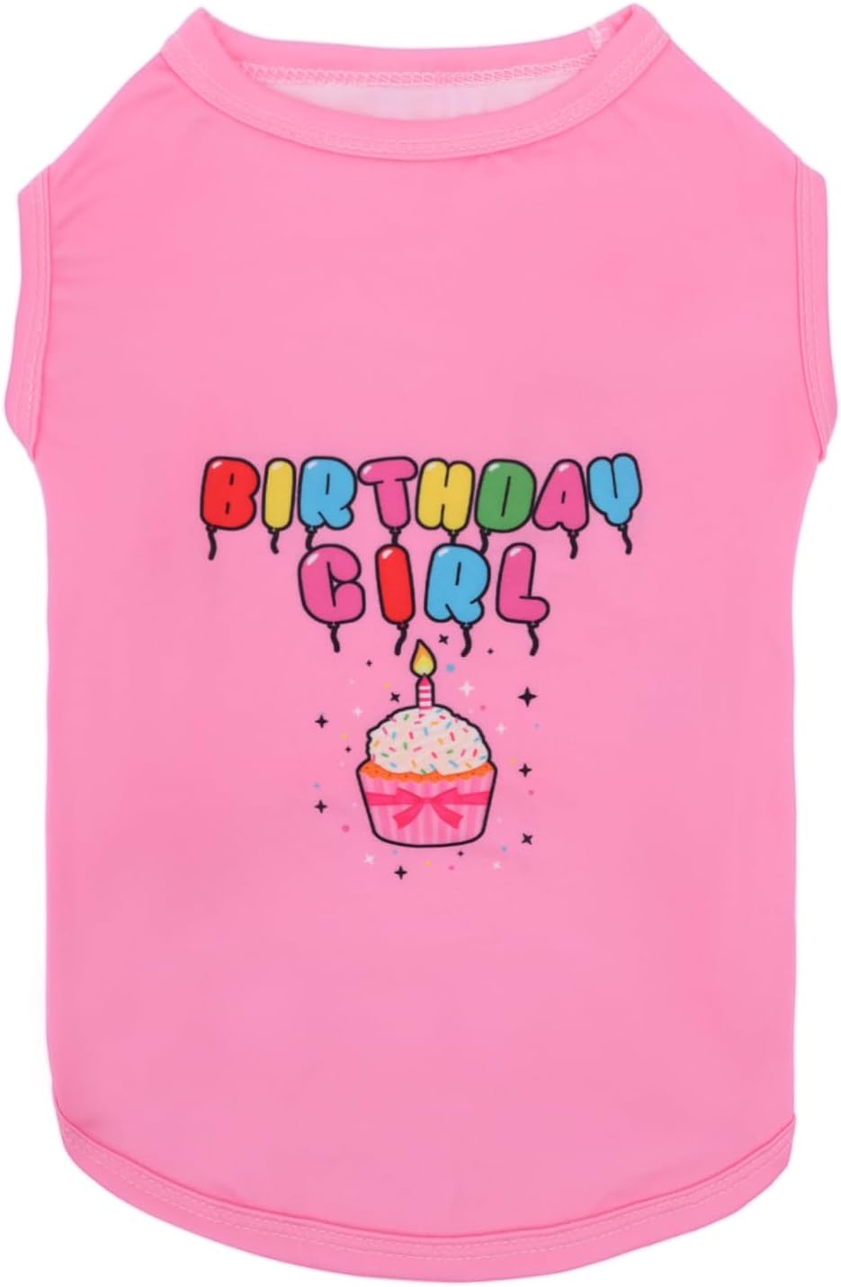 CuteBone Soft Dog Shirt Birthday Boy Lightweight Small Puppy T-Shirts - Large / Birthday girl