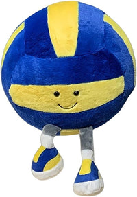 Xiyuan 12 inch rugby plush toy with smiling face and feet - view 3