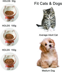 Nihow Ceramic Basic Cat Bowls: 5 Inch Cat Bowl for Food & Water – Essentials for Cats - 6.8 OZ / Brown - image 2