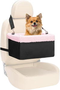 Dog Car Seat for Small Pets Under 20lbs - Pink-20lbs / Nylon