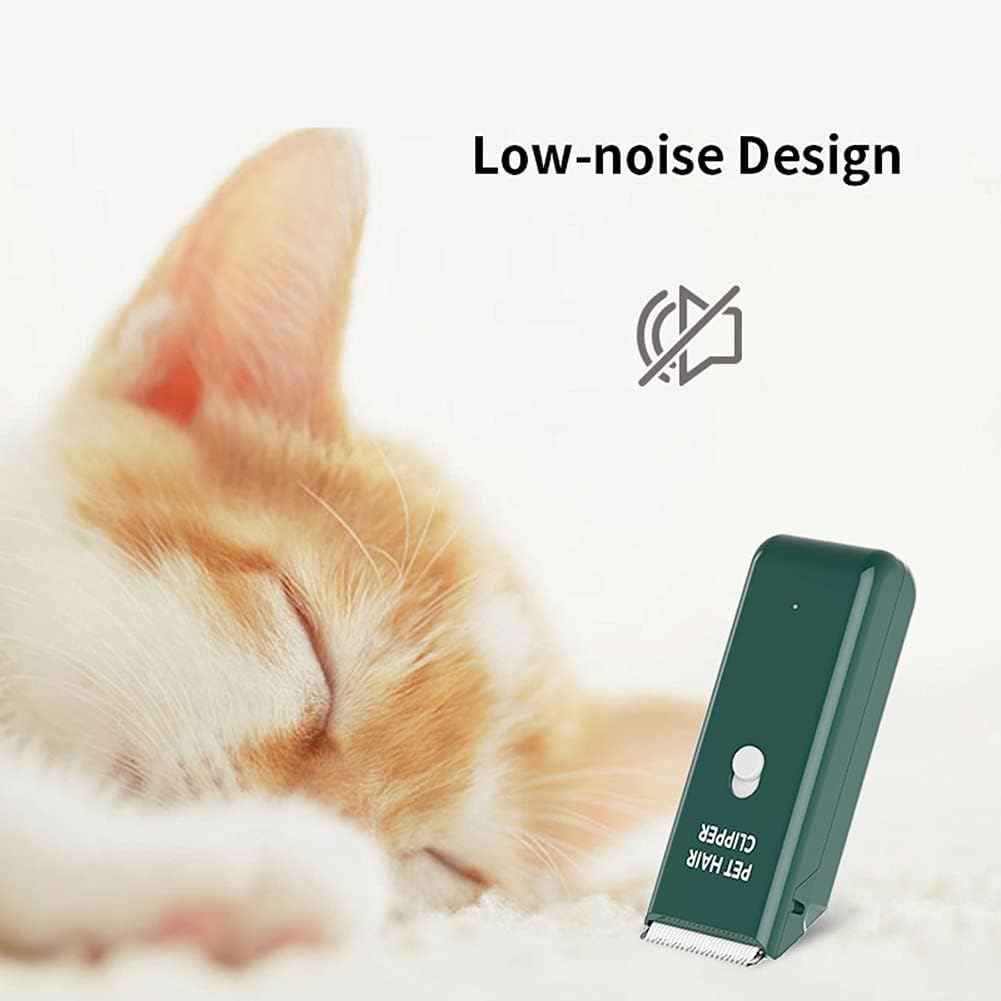 Dog Clippers,Quiet Washable USB Rechargeable Cordless Dog Grooming Kit,Electric Pets Hair Trimmers - Green Clipper - image 4
