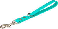 Short Dog Leash - 9 Inch Dogs Lead Grab Tab Heavy Duty Waterproof PVC Dog Training Traffic Leashes - 9'' / Green