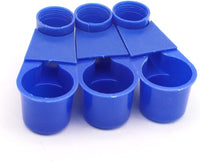 MUDUODUO 12 pack blue automatic bird drinker cups for cage - view 2