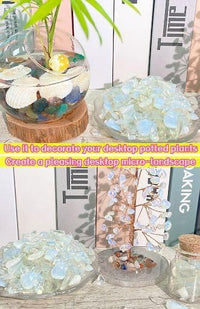 Fluorite Aquarium Gravel Rocks Natural Tumbled Healing Crystal Chips - Opal / 1 Pound - image 2