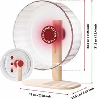 Super Silent Hamster Wheel 10.2 Inch, Magnetic Running Wheel - Tomato Red / Small(8.7 inch) - image 2