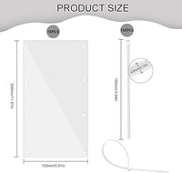 Pet Cage Liner Protection, Rabbit Cage Plastic Panels, 18 PCS Cage Urine Guard for Rabbit, Guinea Pig, Hamster, Hedgehog, Chinchilla, Ferret, Bunny - Transparent, 11.8"x5.9"