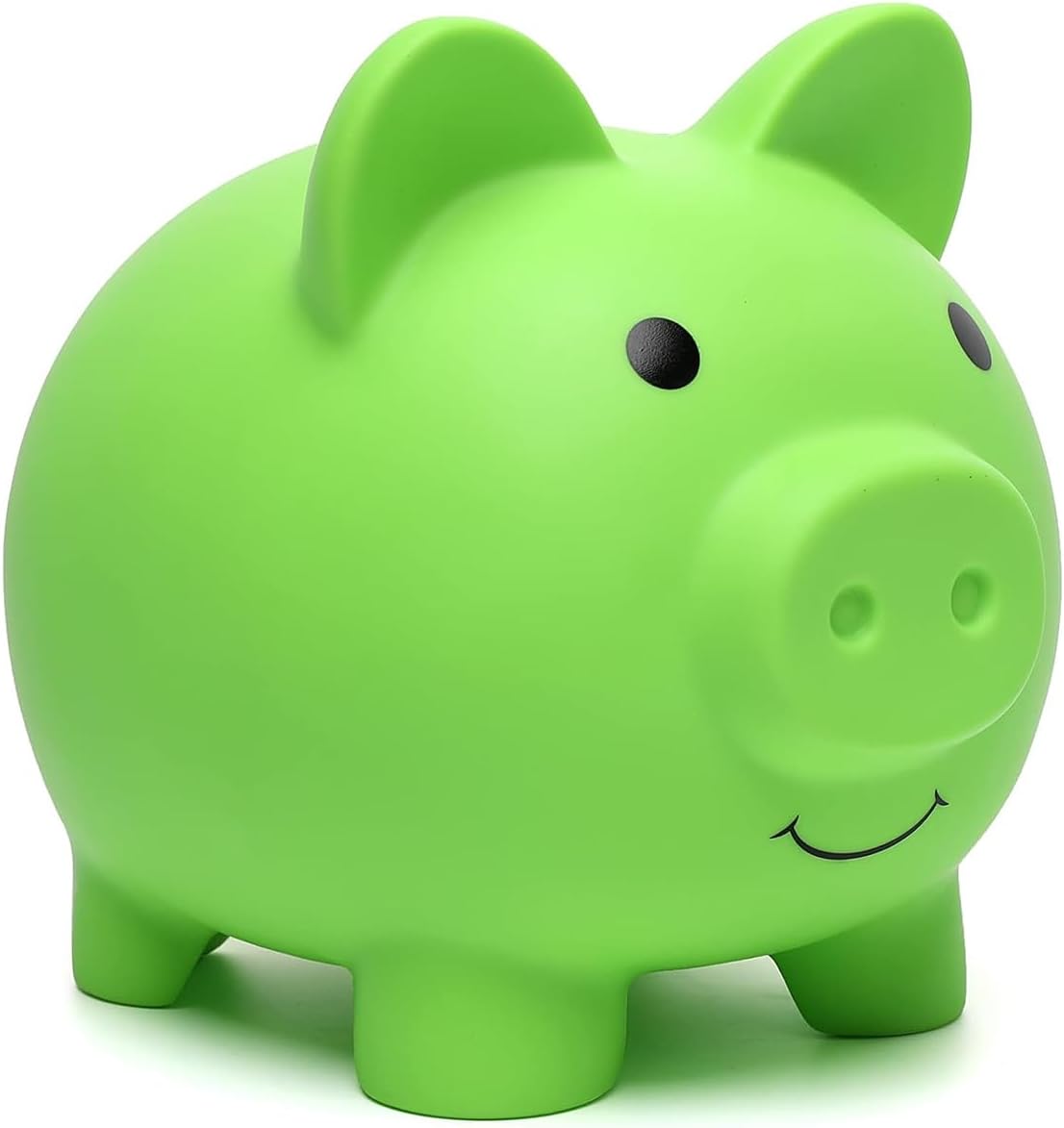 XDRELEC Piggy Bank for Kids Unbreakable Plastic Money Bank Dark Blue – Fun for Kids & Family - Green / Medium