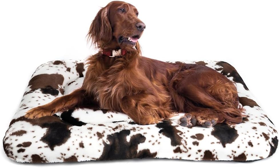 Dog Bed Crate Pad Pet Cushion Crate Mat Puppy Bed for Small Dogs Soft - X-Large