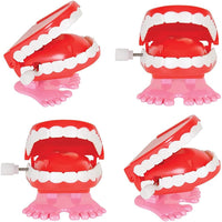 The Dreidel Company wind up chattering teeth novelty toys, 1.75 inch, 2 pack - view 3