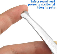 6.5" Right-handed Pet Round-Tip Grooming Stainless steel Safety - image 3