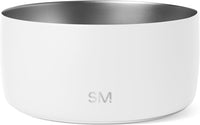 Simple Modern Dog Bowls & Cat Bowls, Beige - -Winter White / 8 Cups