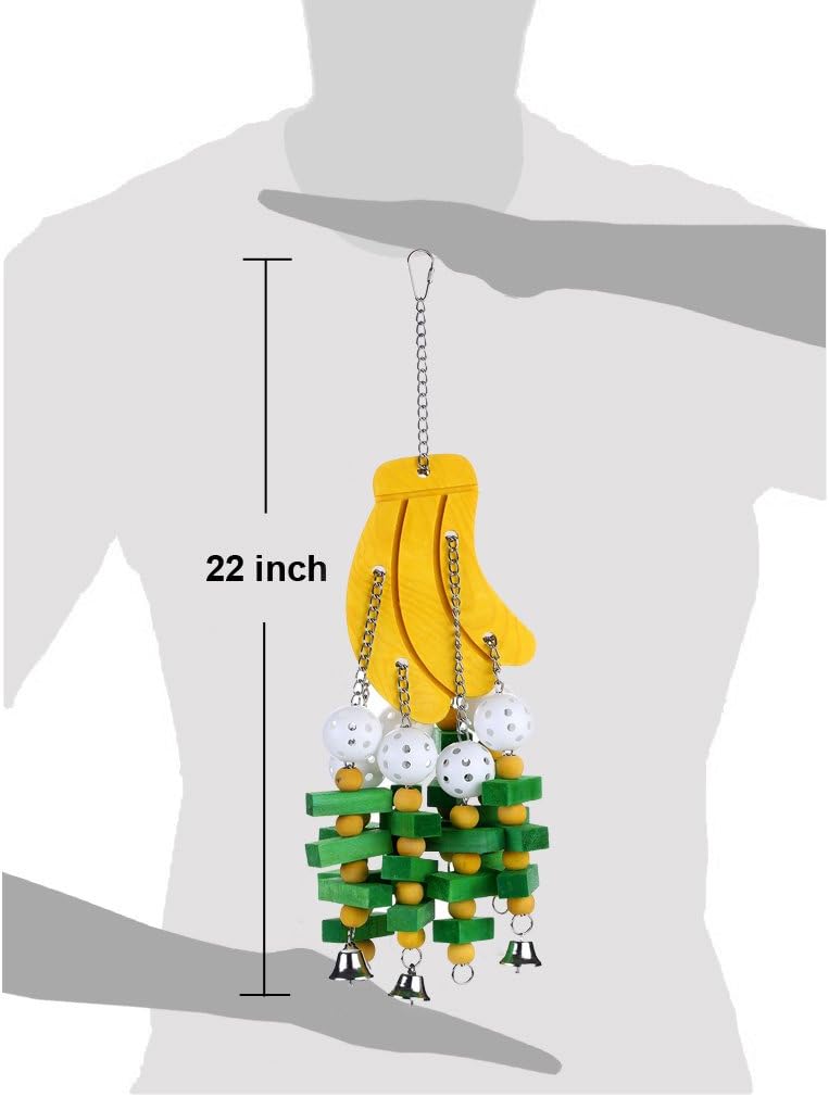 KINTOR Large Parrot Chew Toy - Banana - image 2