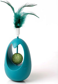 Interactive Cat Toy Tumbler with Catnip Ball