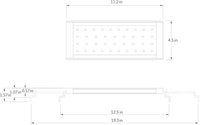 WATER REBIRTH LED Aquarium Light, Full Spectrum Fish Tank Led Light with Aluminum Alloy Shell Extendable Brackets (12-18 in)