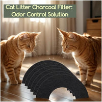 6 Pack Charcoal Cat Litter Box Replacment Filter Hooded Cat Litter - L4 Filters - image 3