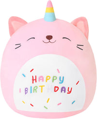 SQEQE Unicorn Cat Plush Kawaii Birthday Cat Plushies Pillow Cat - Caticorn Cat / X-Small