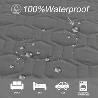 Tcksstex Waterproof Blanket Couch Cover for Dogs Pet Bed Protector – Essentials for Dogs - Dark Grey / 82x82Inch (Pack of 1) - image 2