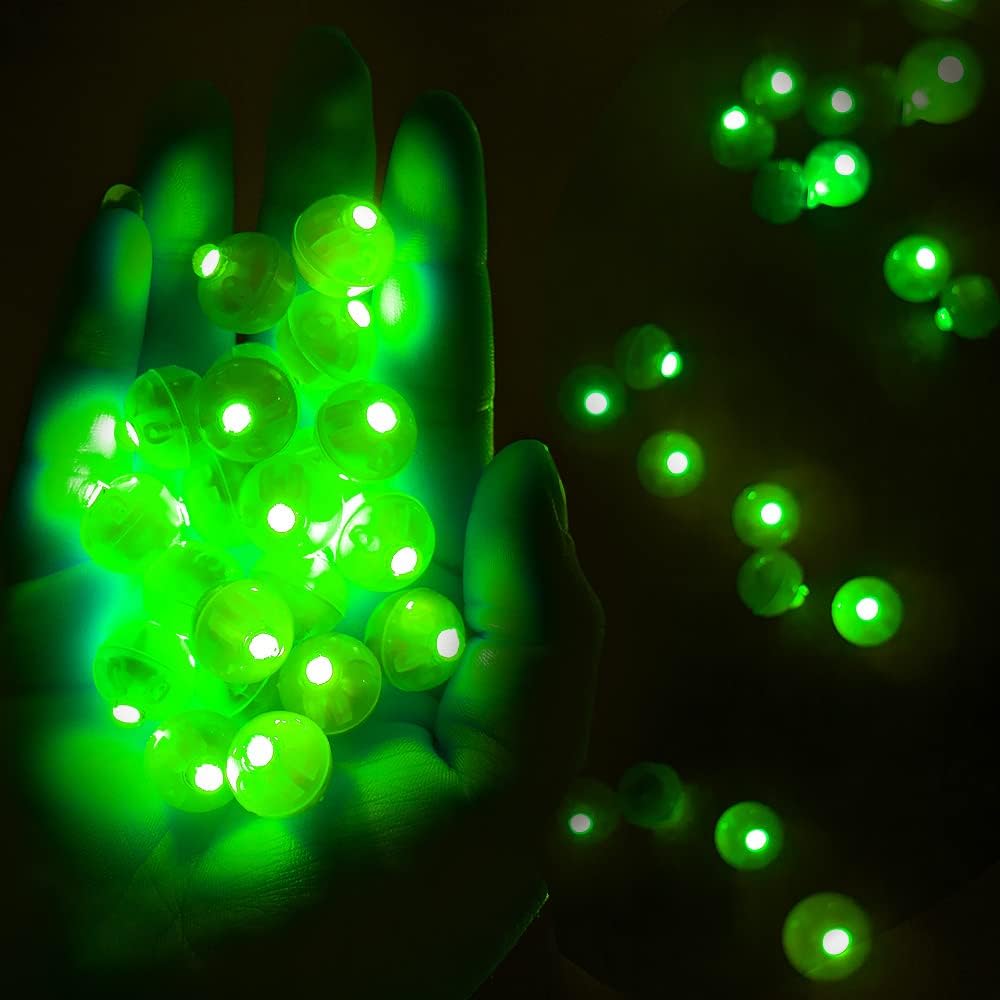 50pcs White LED Balloon Lights - 100PCS / Green - image 4
