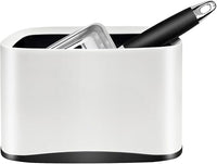 Cat Litter Scooper with Holder, Stainless Steel Cat Litter Scoop, Kitty Poop Scooper Stand for Litter Box, Cat Caddy for Litter Scoop, Fast Sifting Kitty Poop Scooper Caddy Poop Scooper Stand