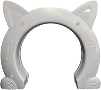 Fhiny Cat Door Interior Door - XL: 8.5" dia / White