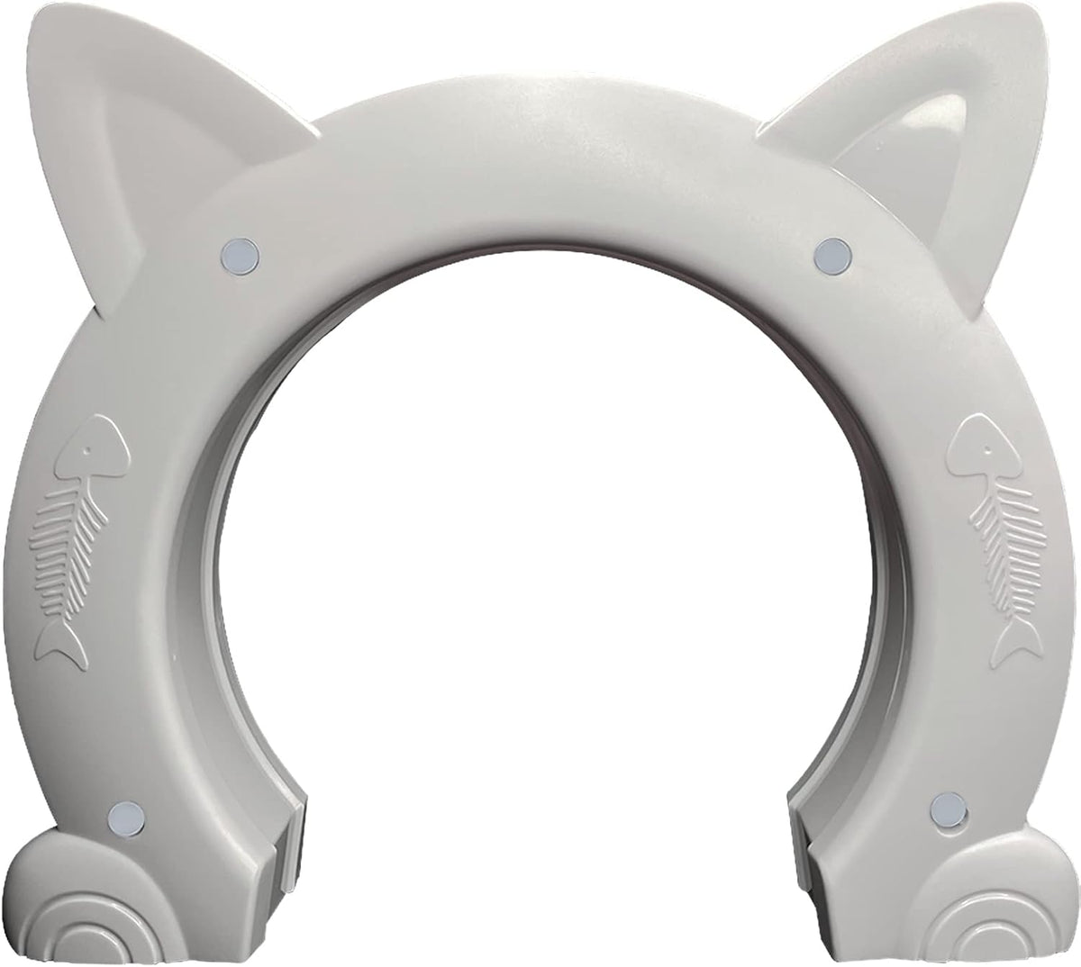 Fhiny Cat Door Interior Door - XL: 8.5" dia / White