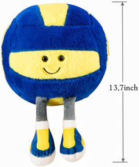 Xiyuan 12 inch rugby plush toy with smiling face and feet - view 14